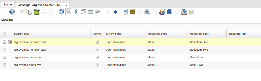 Custom User Menu