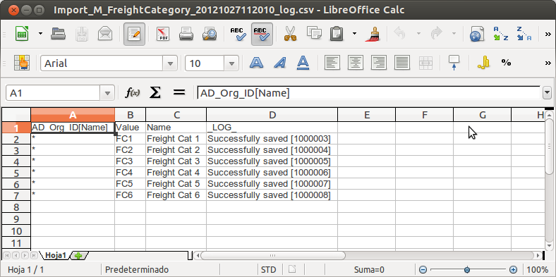 NF001 ImportCSV05