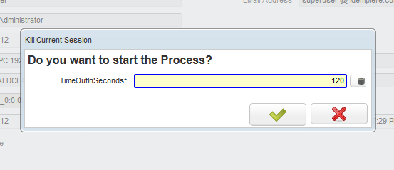 killSession popup