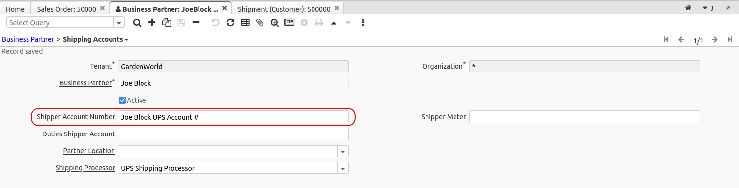 5083 BPShippingAccount