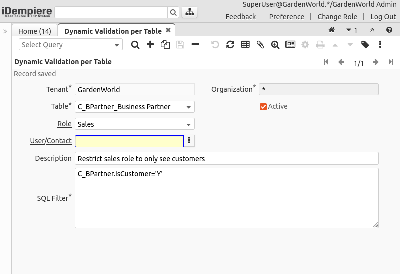 00 DynamicValidationPerTable