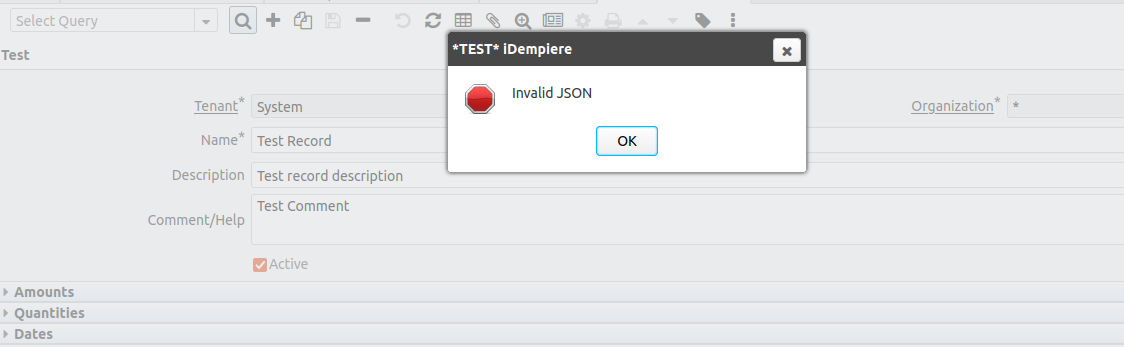 InvalidJSON