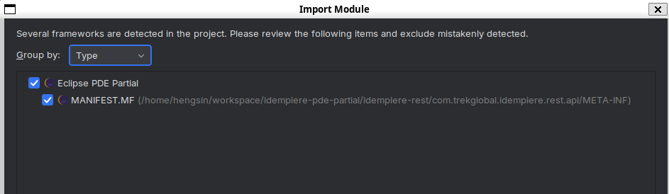 Import com.trekglobal.idempiere.rest.api Step 6