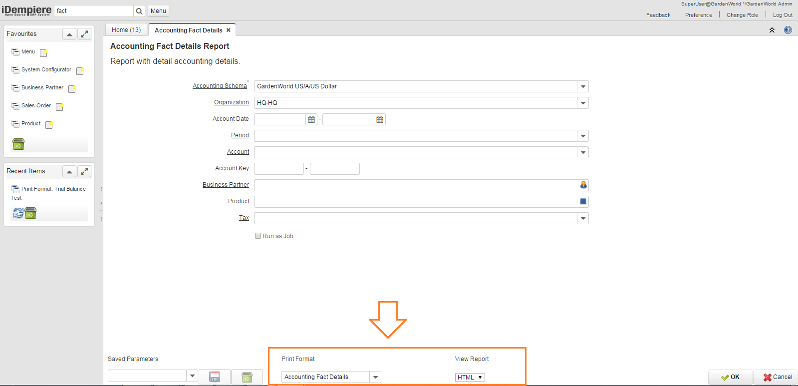 01 PrintFormat ReportType on ProcessDialog
