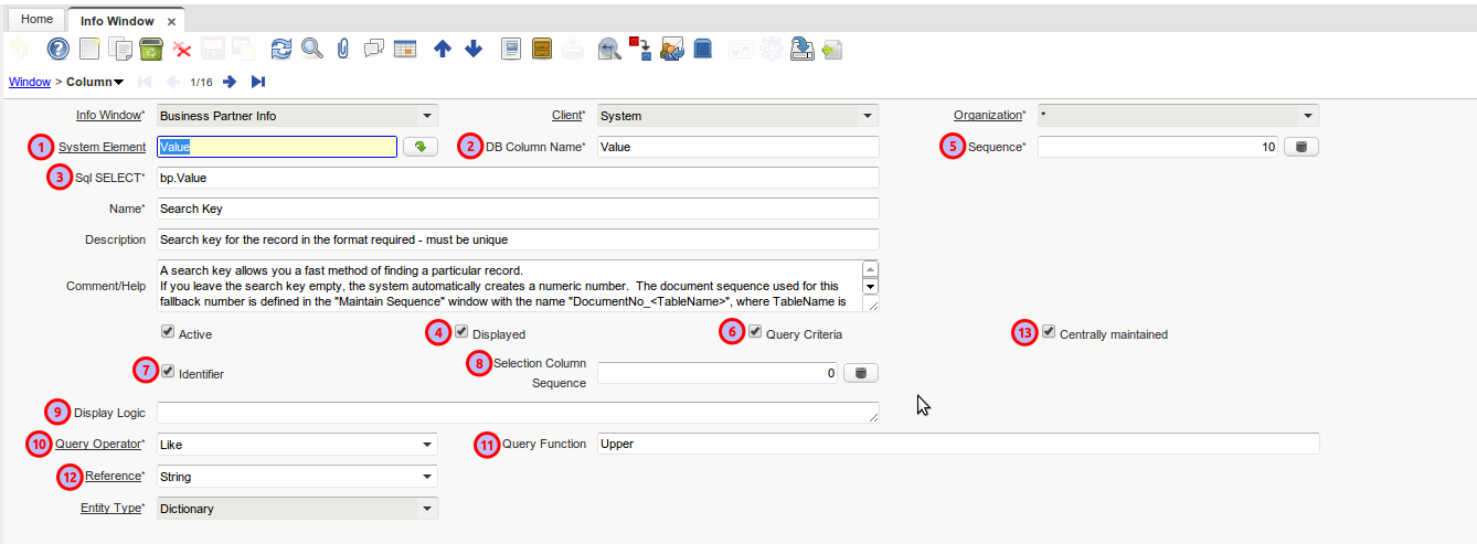 NF001 InfoWindowInfoColumn