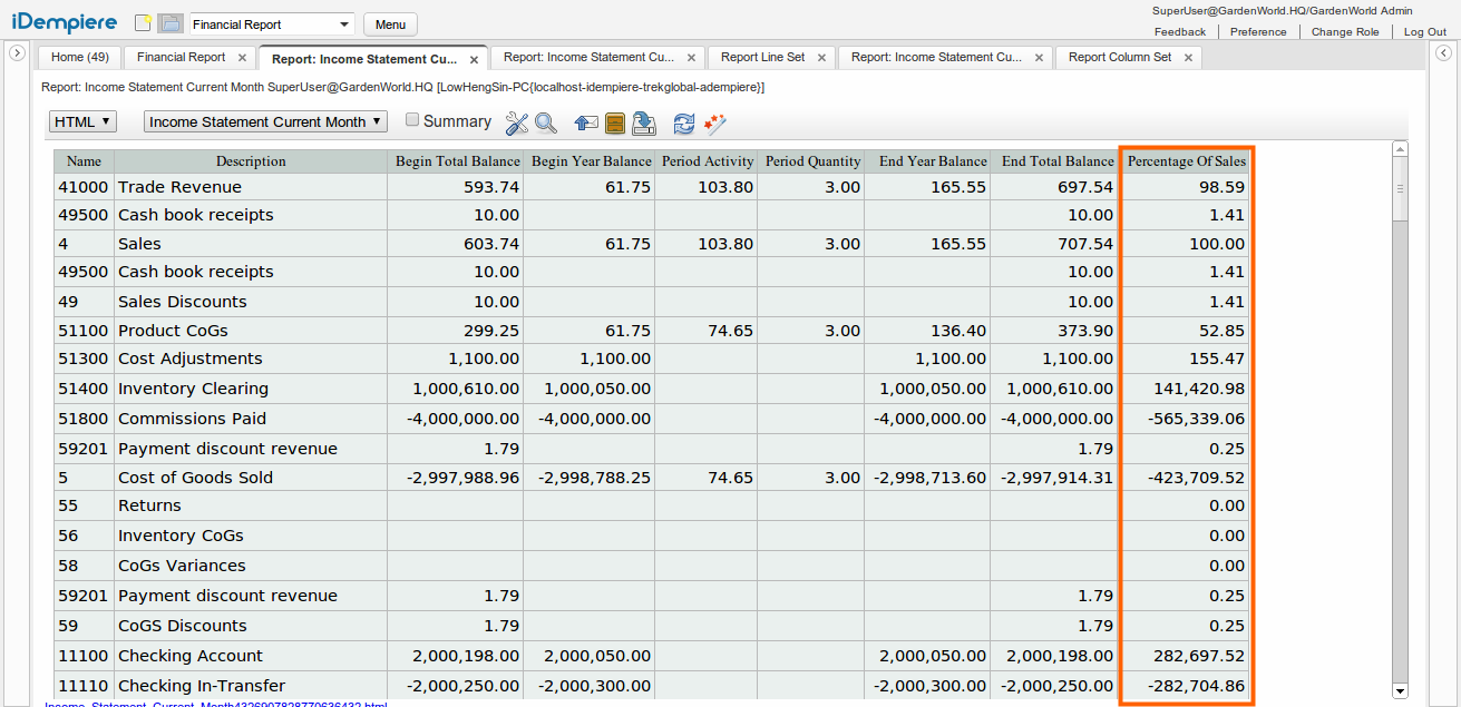 NF001 Single Percentage Sample