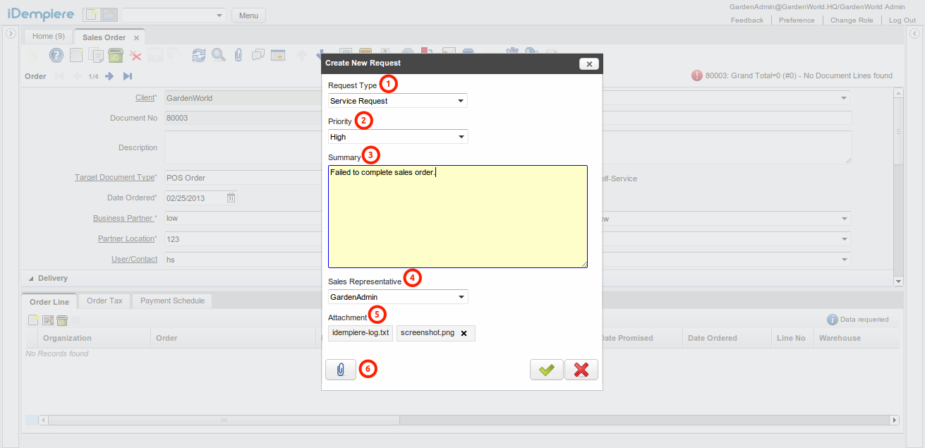 NF001 UserFeedback CreateNewRequest