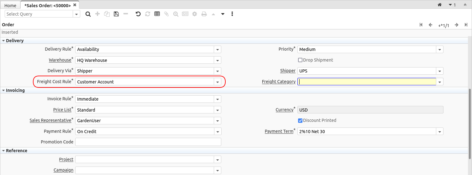 5083 SalesOrderFreightCostRule