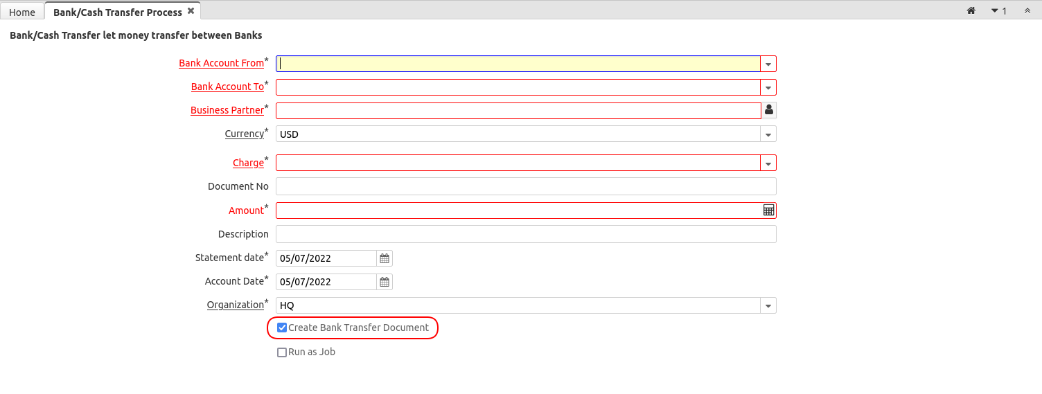 5088 BankCashTransferProcess