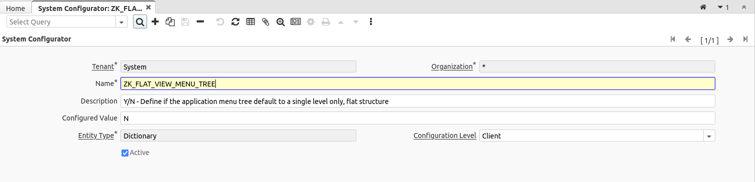 5213 ZK FLAT VIEW MENU TREE