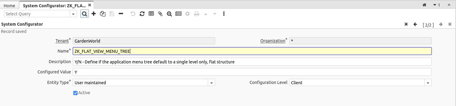 5213 ZK FLAT VIEW MENU TREE Tenant