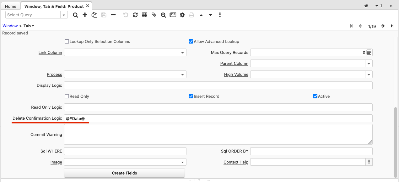 Deleteconfirm logic date