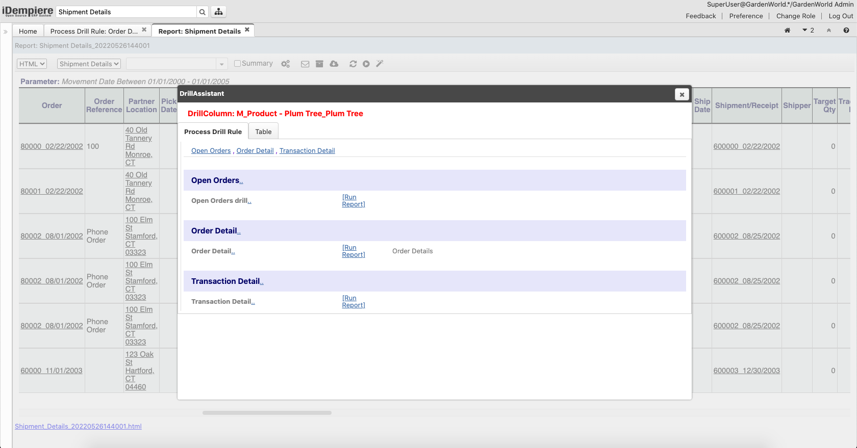Drill assistant opened