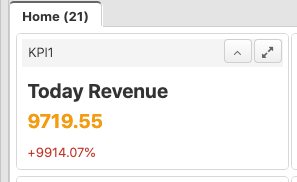 Kpi widget by status line