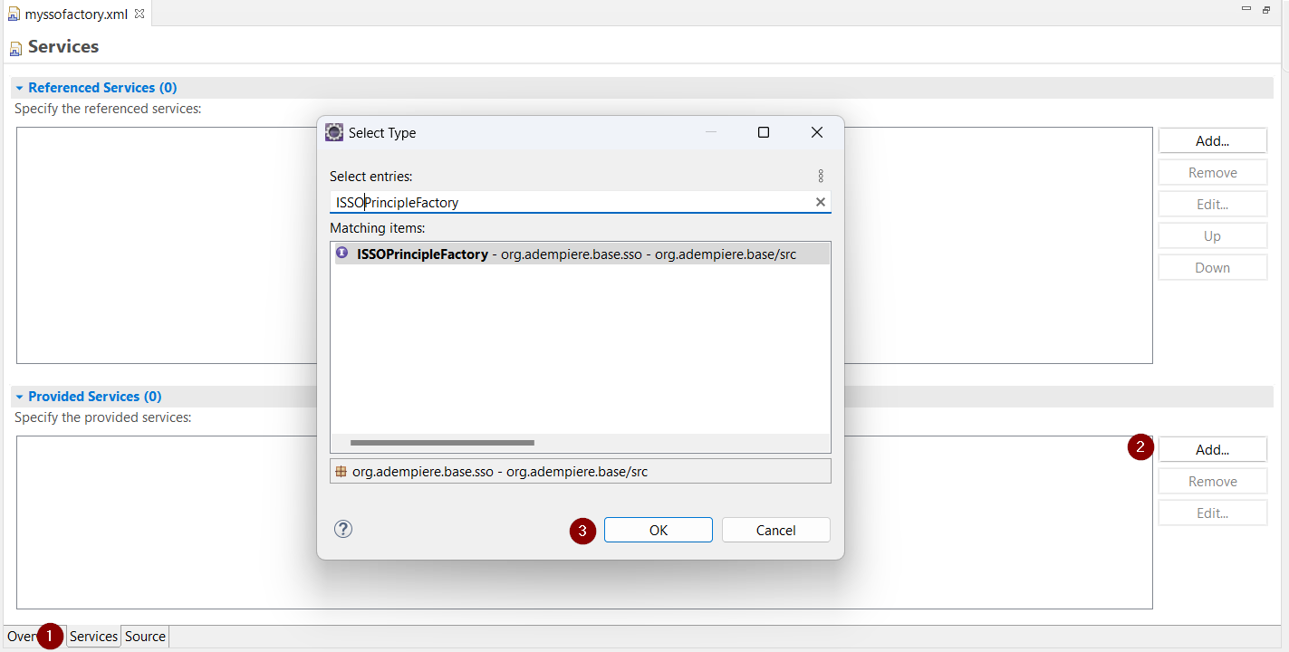 Service ISSOPrincipleFactory
