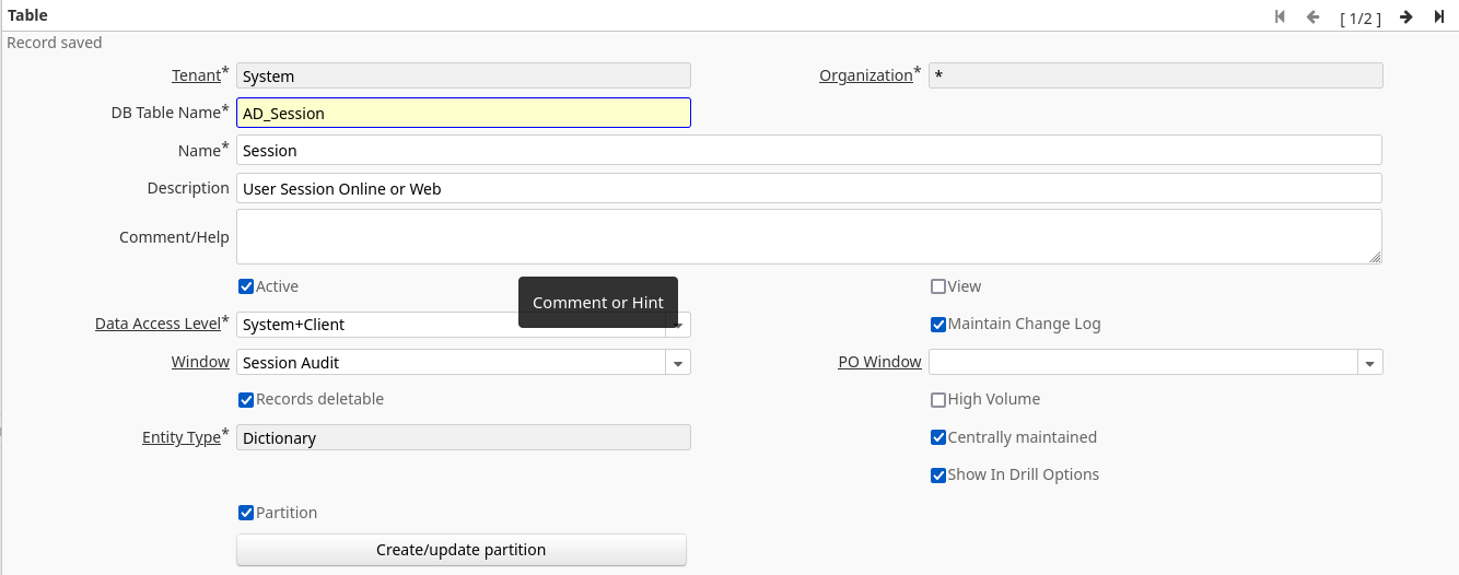 Table Partitioning AD Session