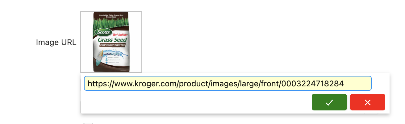 Product image url editor