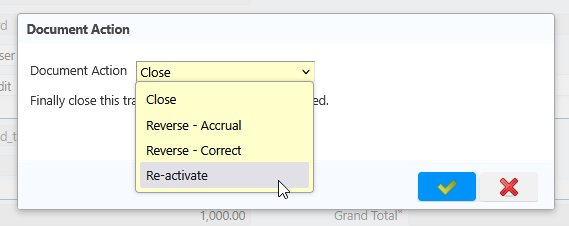 ReactivationInvoice DocAction
