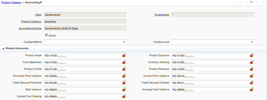 EstimatedLandedCost Product Category