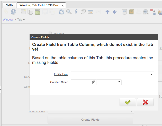 Create fields new param