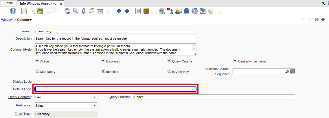 Infowindow defaultValue