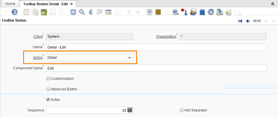 ToolBarButton detail