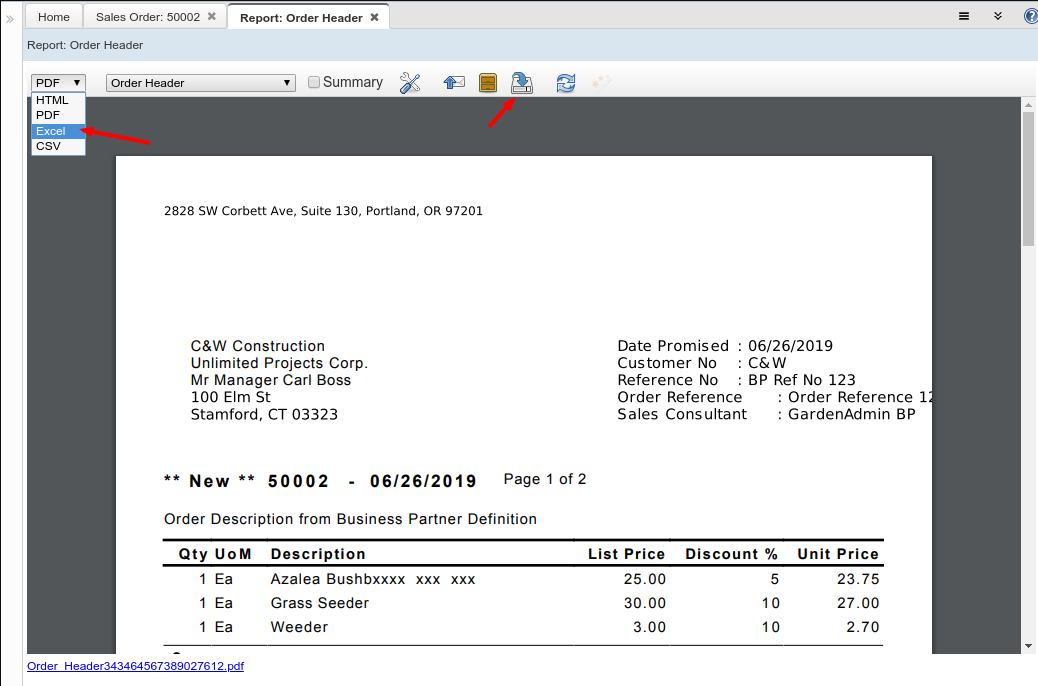 ExcelExportSalesOrder