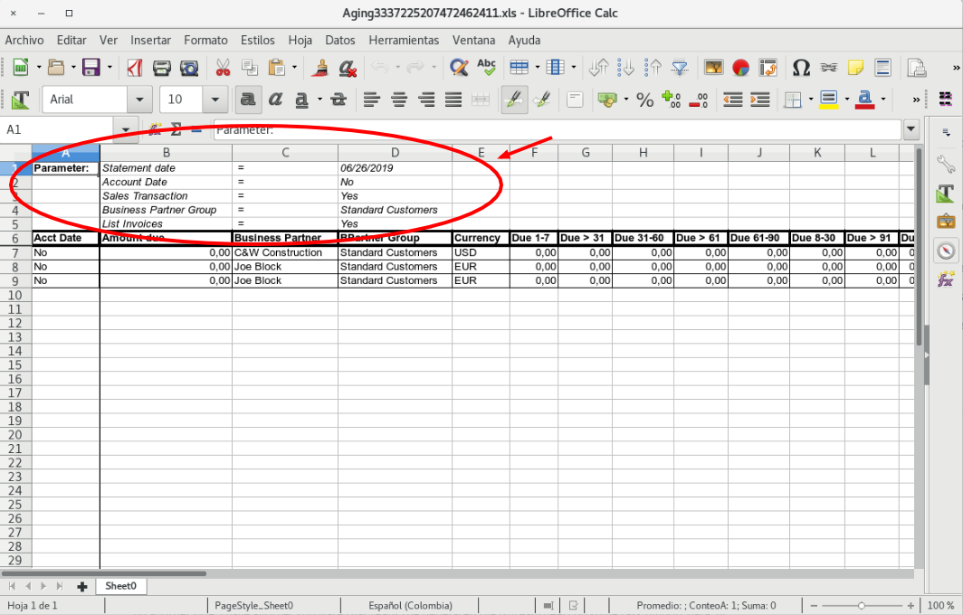 ShowReportParamExcel