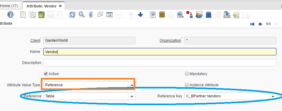Attribute Table Reference