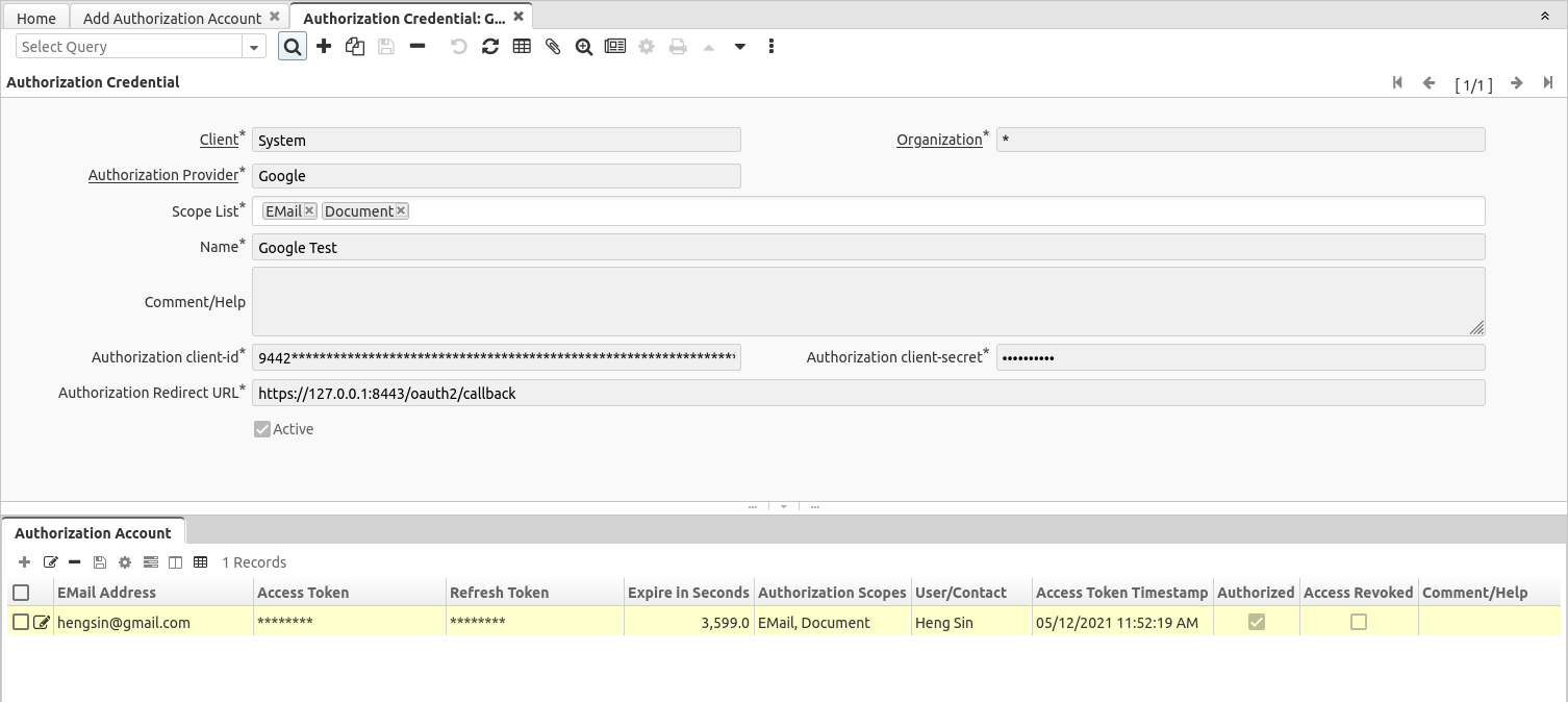 AuthorizationCredentialAndAuthorizationAccount
